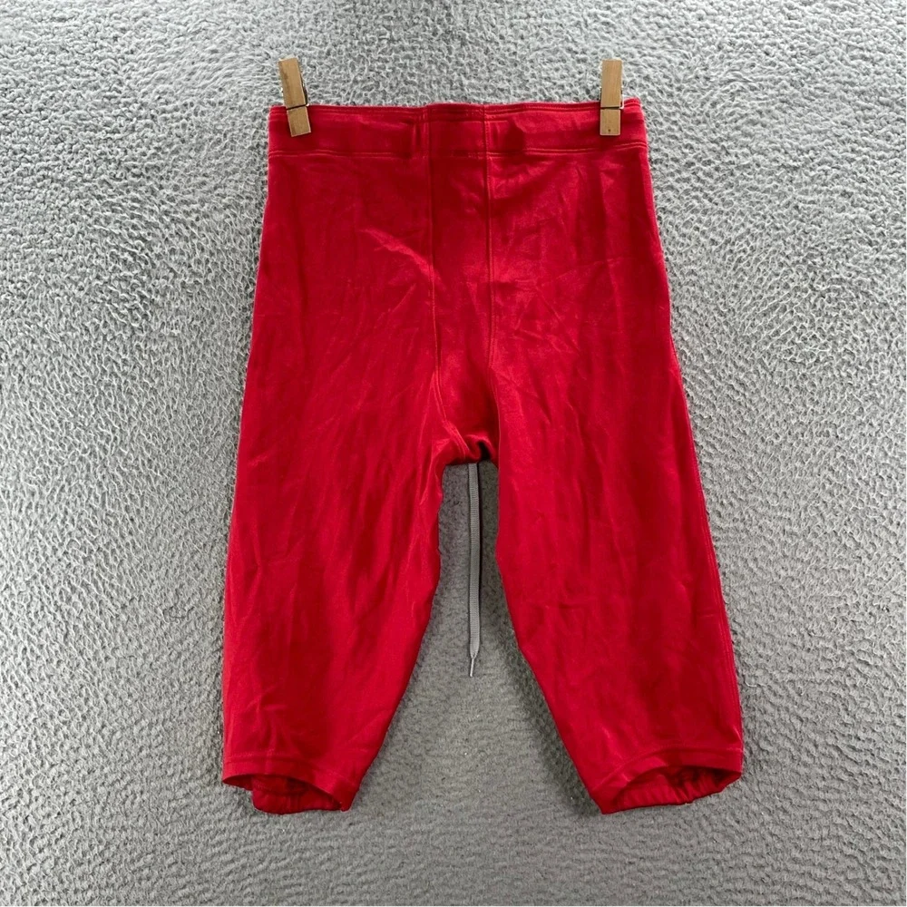 Adidas Football Pants Mens Large Red Athletic Cropped Compression Sportswear NFL